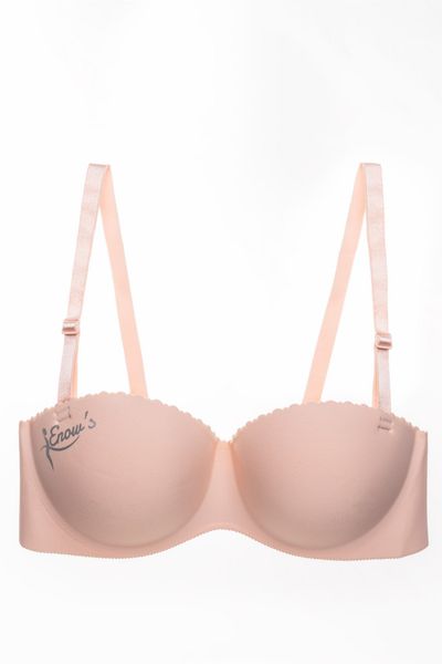  AO-903 Áo lót cúp ngang không đường may màu hồng phấn 