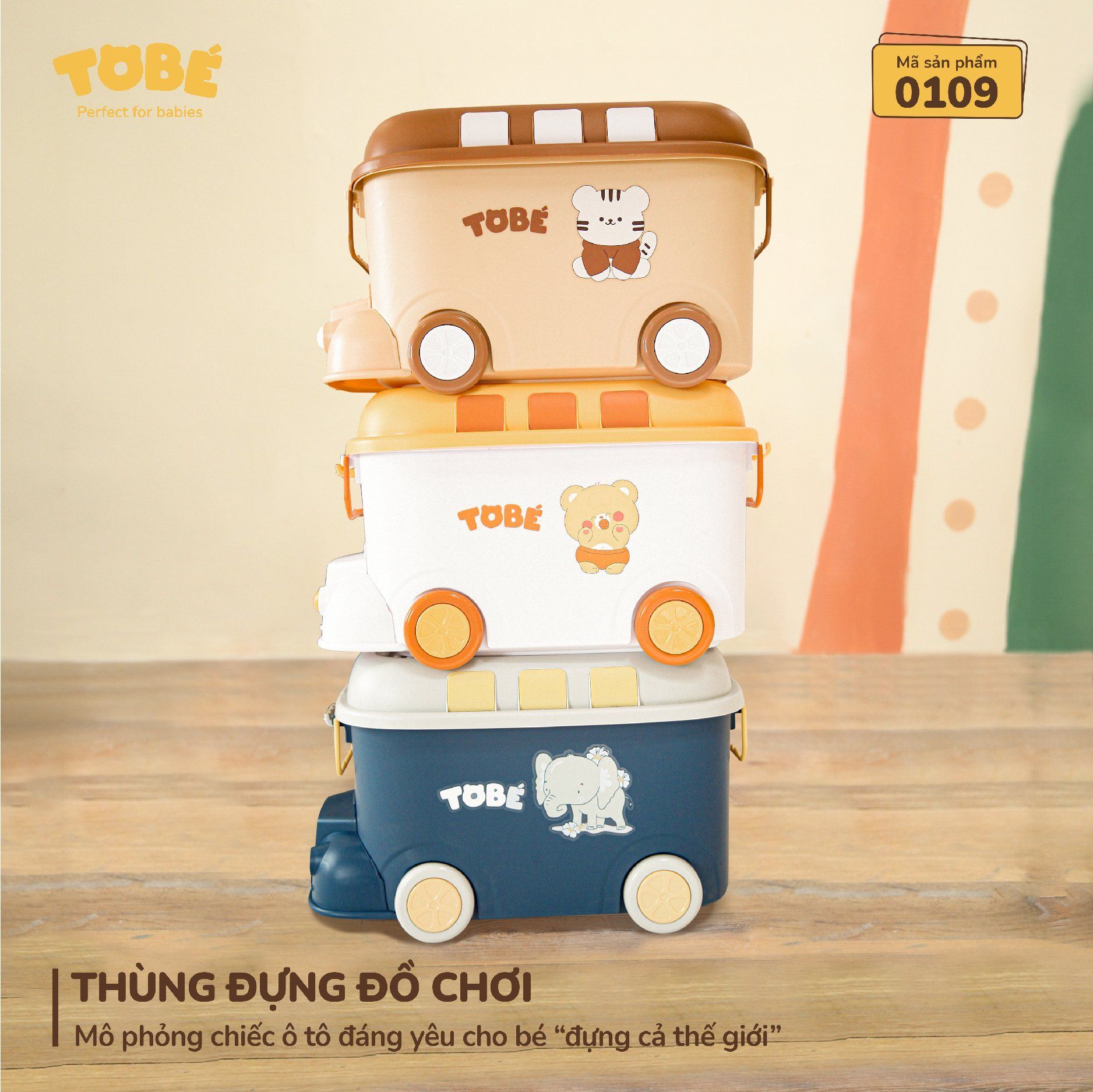  Thùng đựng đồ chơi MS 0109 