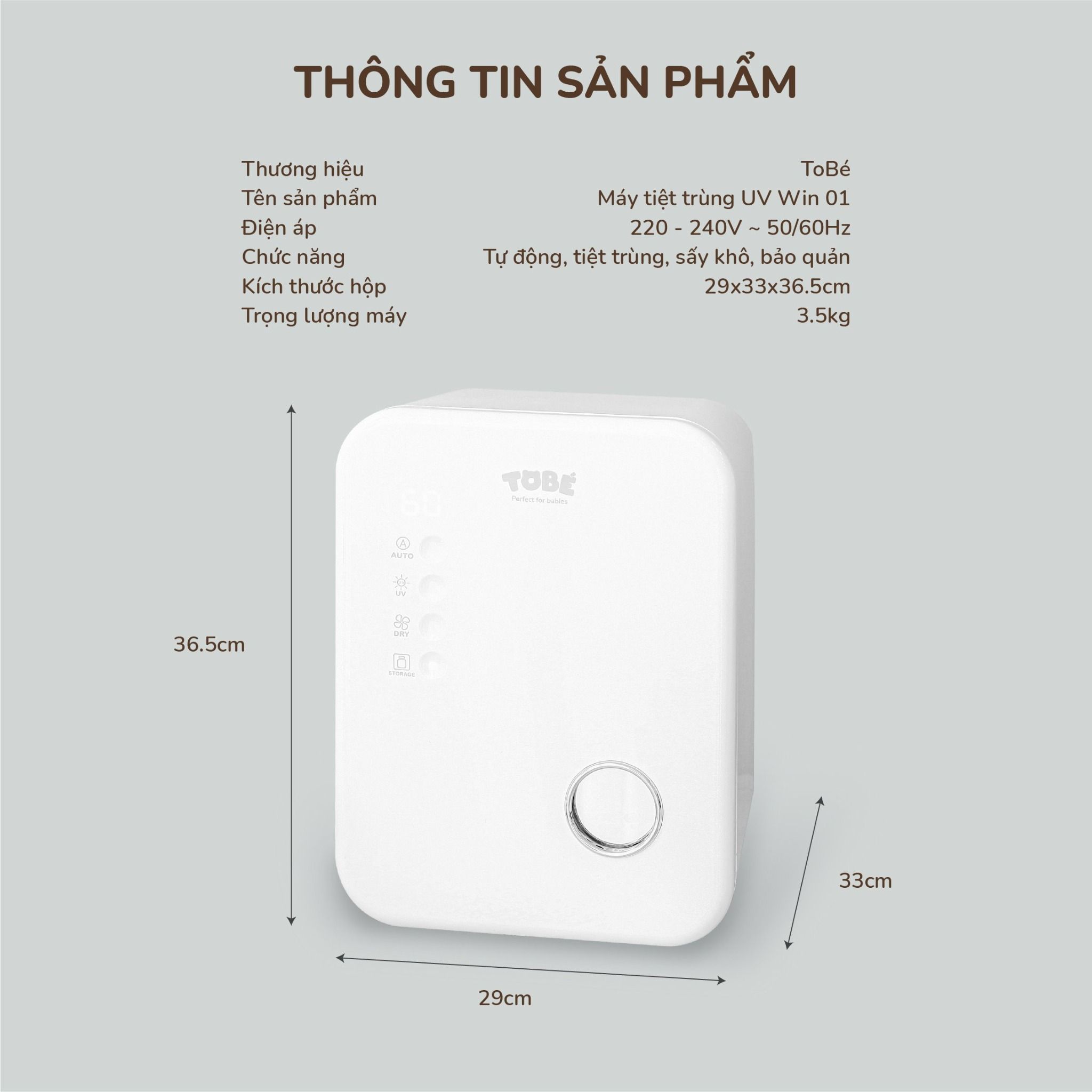  Máy tiệt trùng UV Win 01 MS 9117 