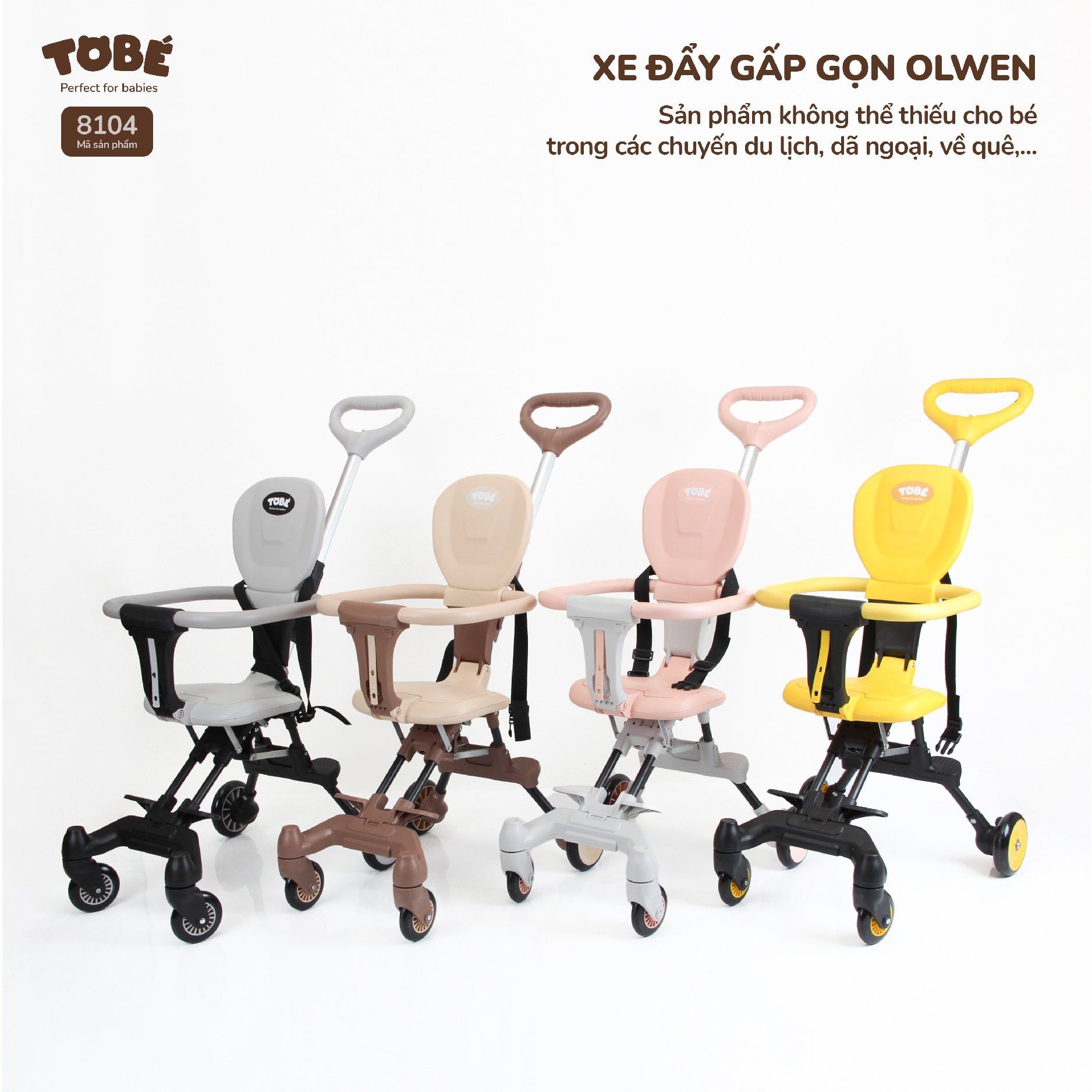  Xe đẩy gấp gọn OLWEN MS 8104 