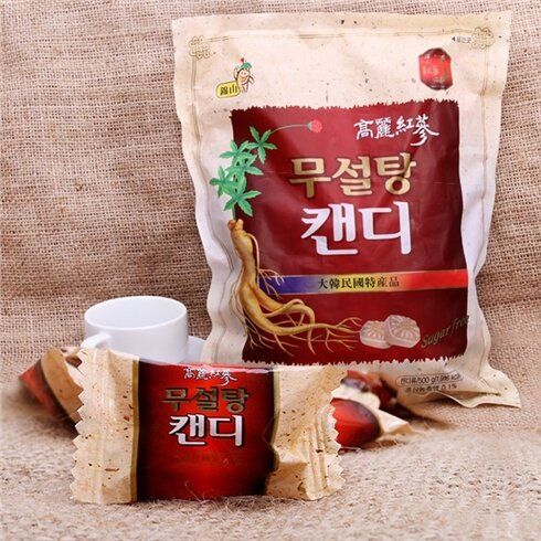  Kẹo sâm không đường trắng 200g 