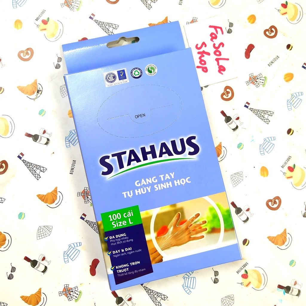  Găng tay ni lông tự hủy Stahaus 