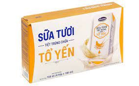  Sữa tiệt trùng vinamilk chứa tổ yến- 180ml 