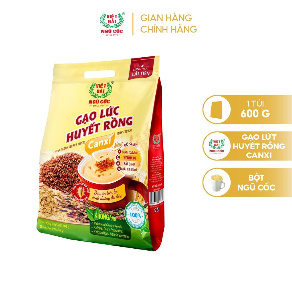  Ngũ cốc Gạo lức canxi 600g 