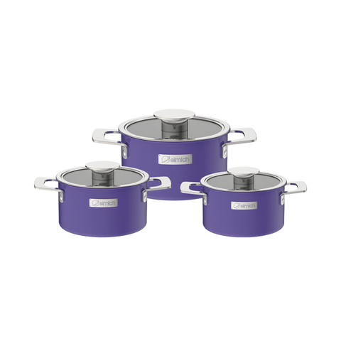  Bộ nồi liền khối elmich hera 8191- 3 cái 