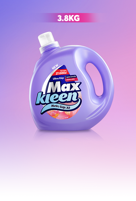  Nước giặt xả max cleen 2,4kg / chai 