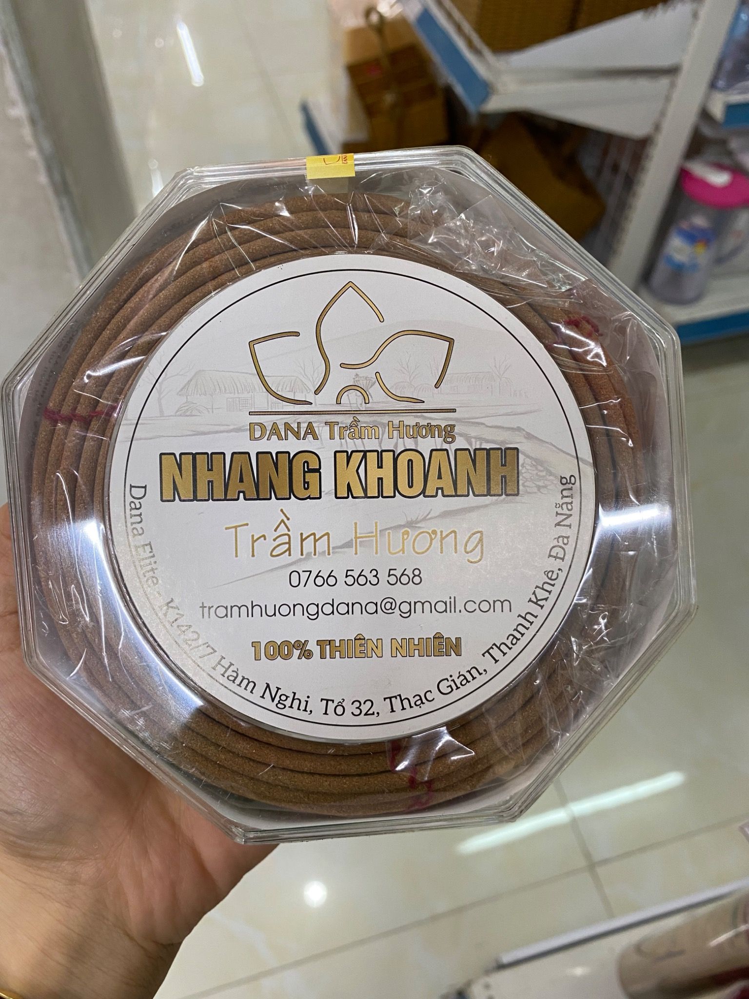  Khoanh trầm Dana hộp 5 vòng 