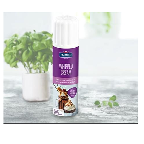  Kem Tươi Dạng Xịt Whipping Cream  Emborg - 250ml 