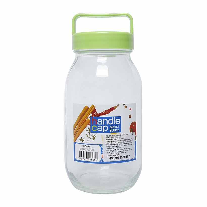  Lọ thủy tinh có quai xách 900ml 