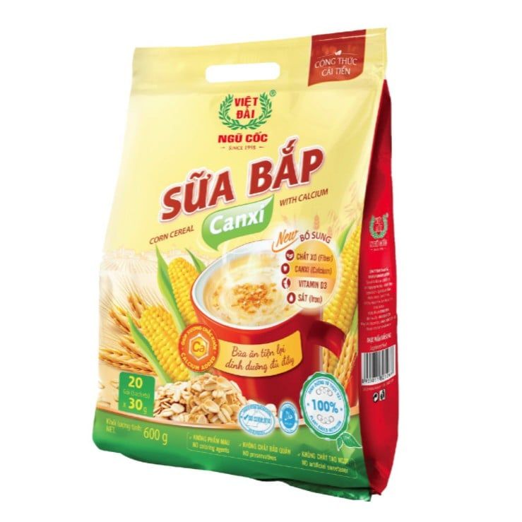  Bột sữa bắp canxi Việt Đài 600gr 