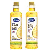  Dầu Simply gạo lứt 1l 