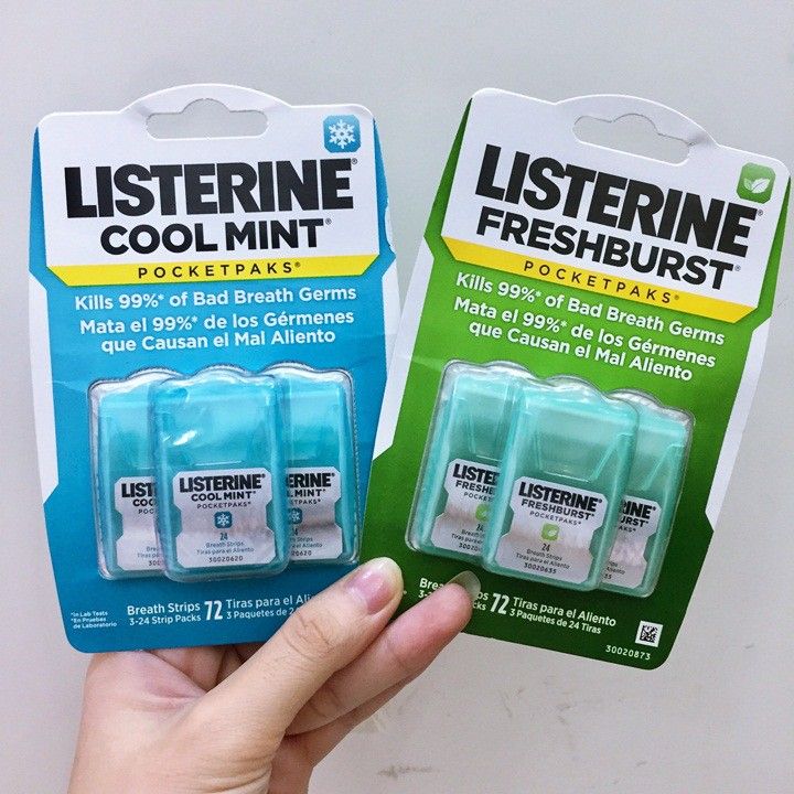  Phim ngậm  Listerine lốc 3 