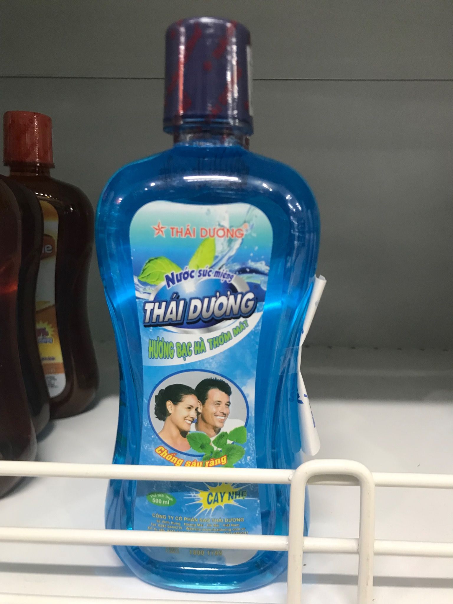  Nước súc miệng Thái Dương bạc hà 500ml 