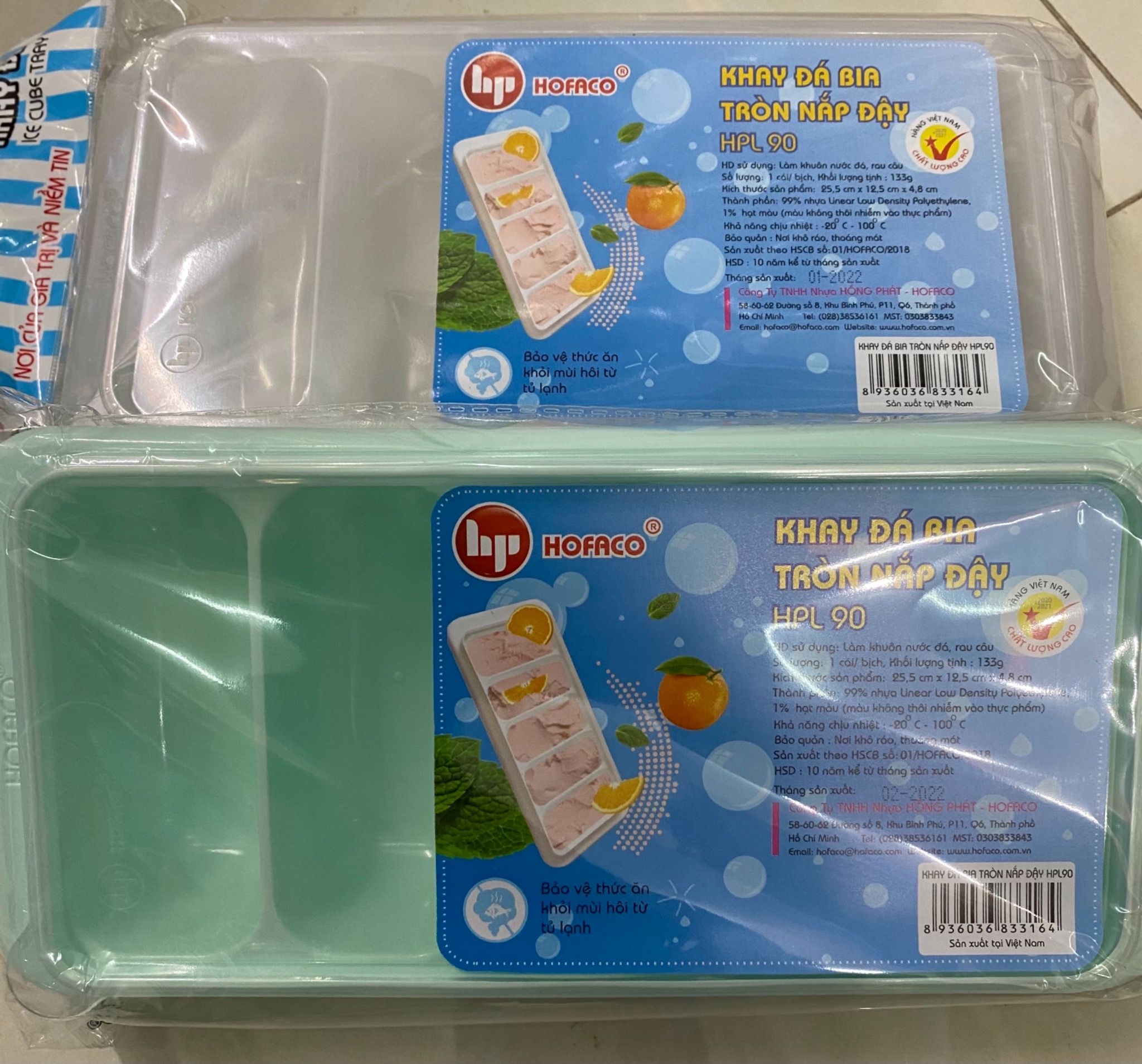  Khay đá bia tròn nắp đậy HPL90 