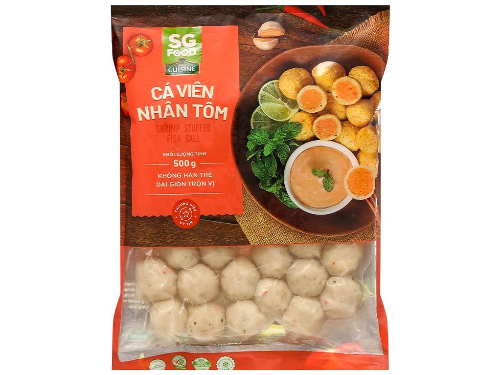  Cá viên nhân tôm 500g 