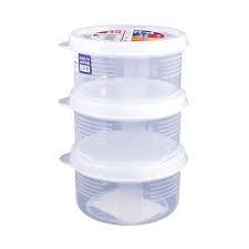  Set 3 hộp nhựa tròn 180ml 