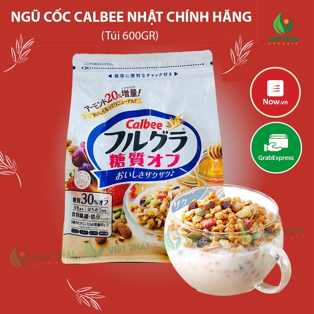  Ngũ cốc TC Calbee trắng 600g 
