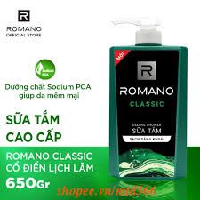  Sữa tắm romano clacsic 650g 