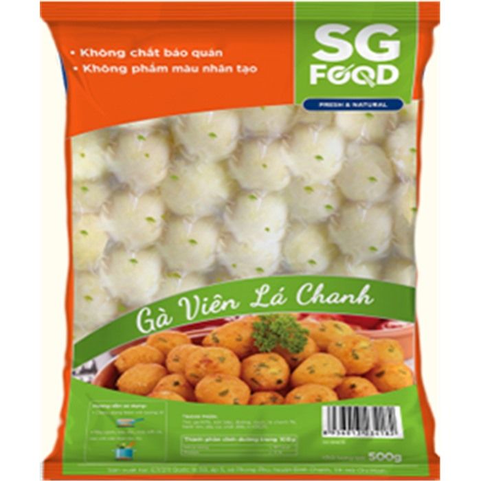  Gà viên lá chanh 500g 
