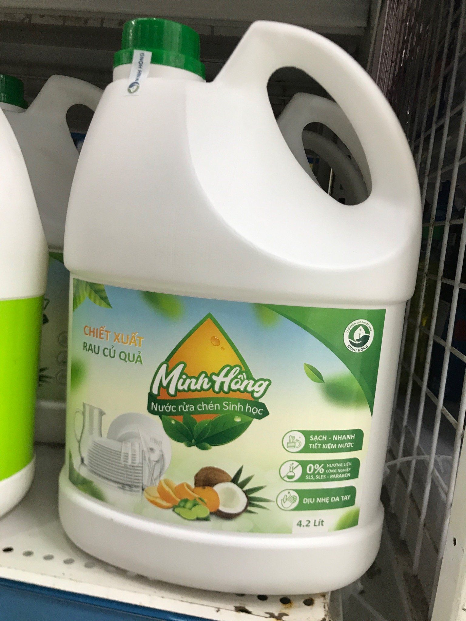  Nước rửa chén sinh học hương sả chanh 4,2l 