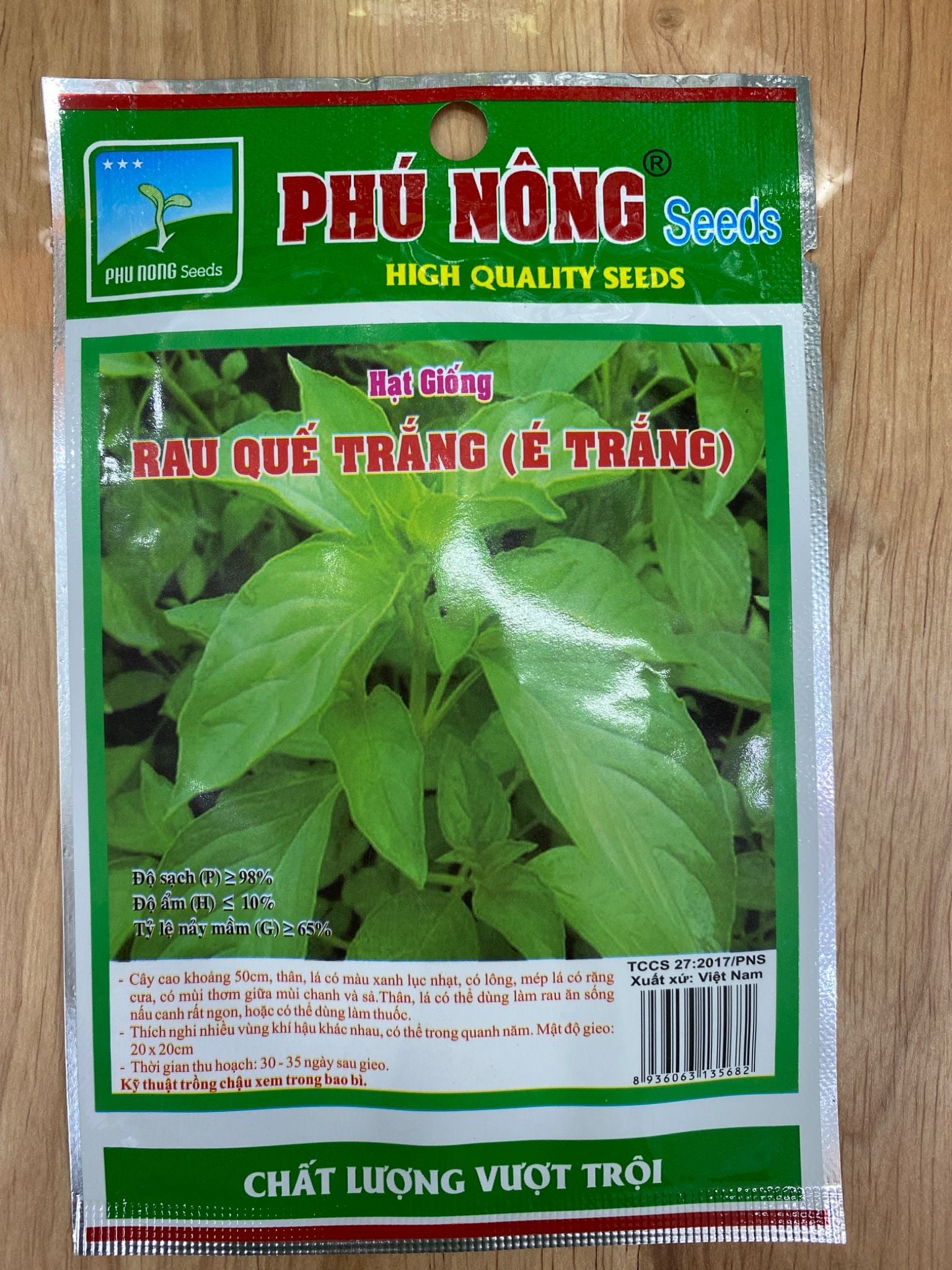  Rau quế trắng (rau é) 