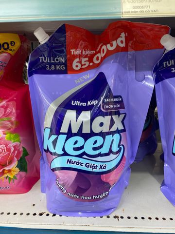  Nước giặt xả Max kleen 3,8kg 