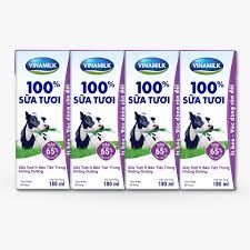  Sữa tiệt trùng tách béo không đường 180ml 