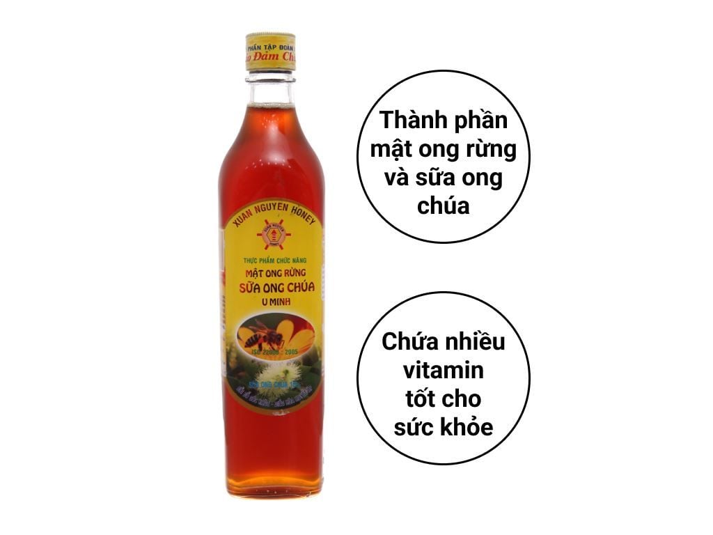  Mật ong sữa ong chúa U Minh Xuân Nguyên- 500ml 