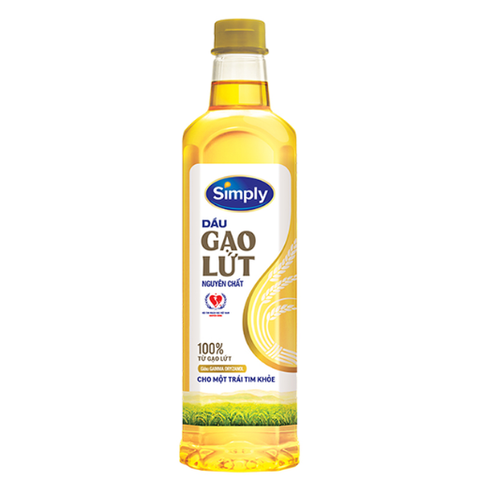  Dầu Simply gạo lứt 1l 