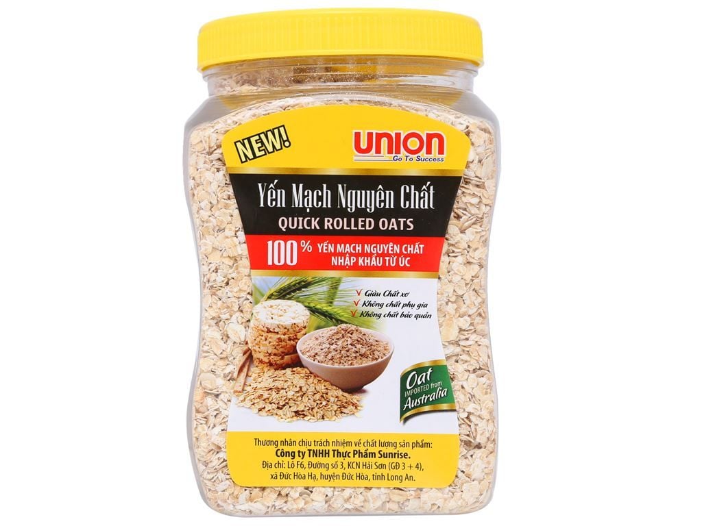  Yến mạch Union Nguyên chất 450g 