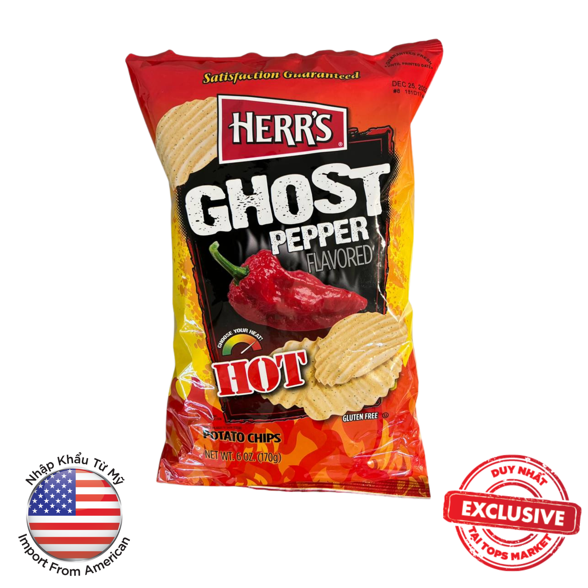  S SNACK KHOAI TAY VI OT MA GHOST PEPPER HERR 170G 