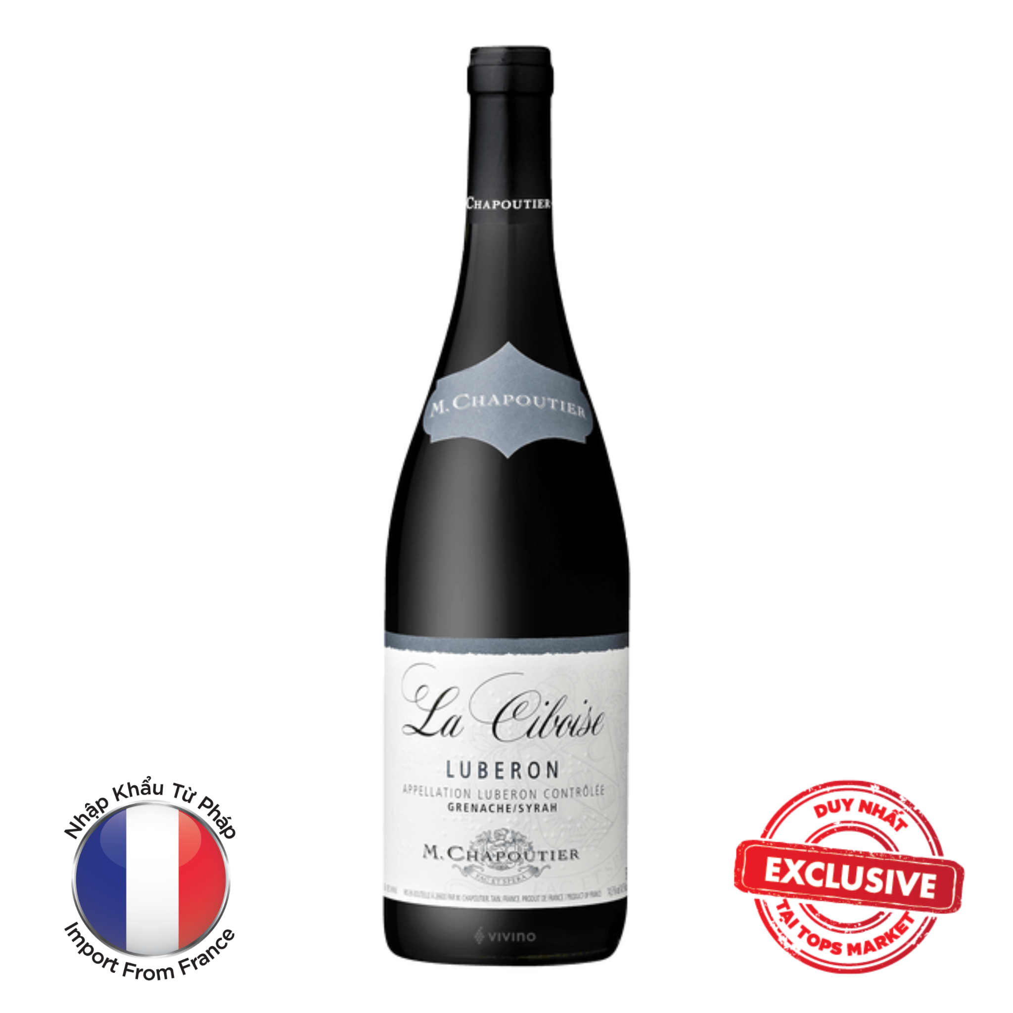  Vang Đỏ  M.Chapoutier Luberon Red 