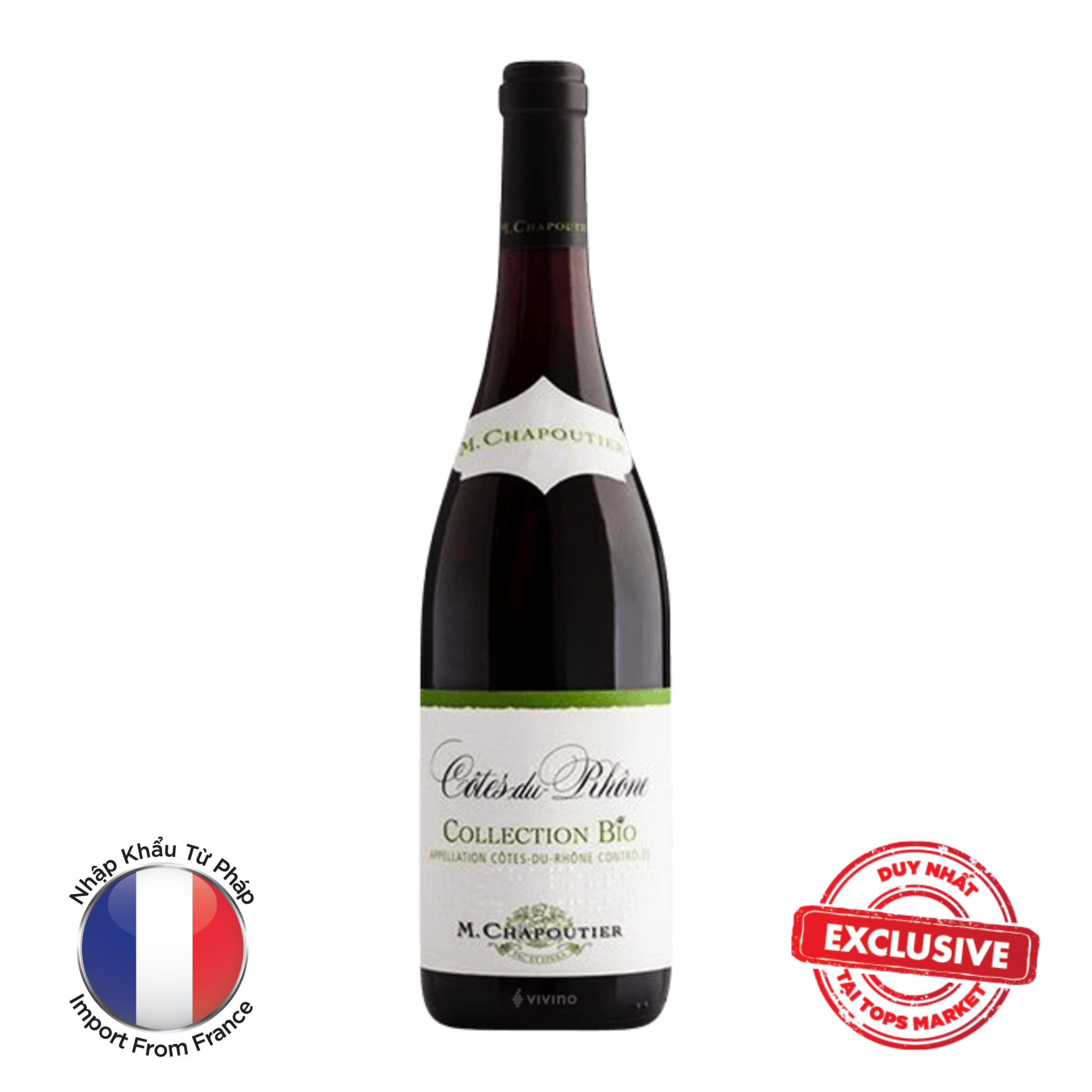  Vang Đỏ  M.Chapoutier Côtes du Rhône R 