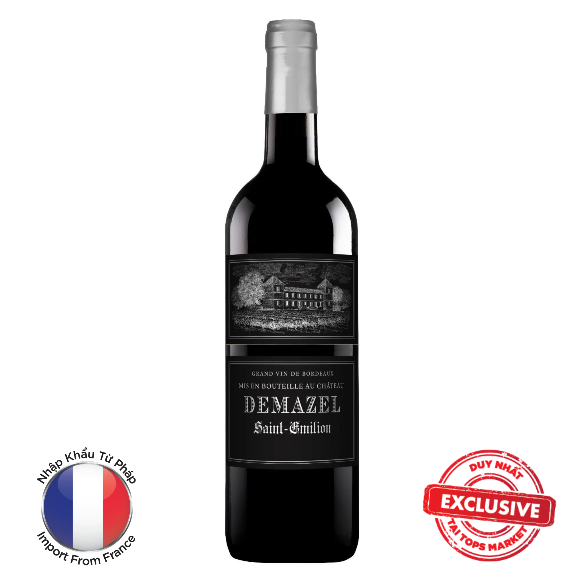  Vang Đỏ Demazel Saint Emilion 75cl 