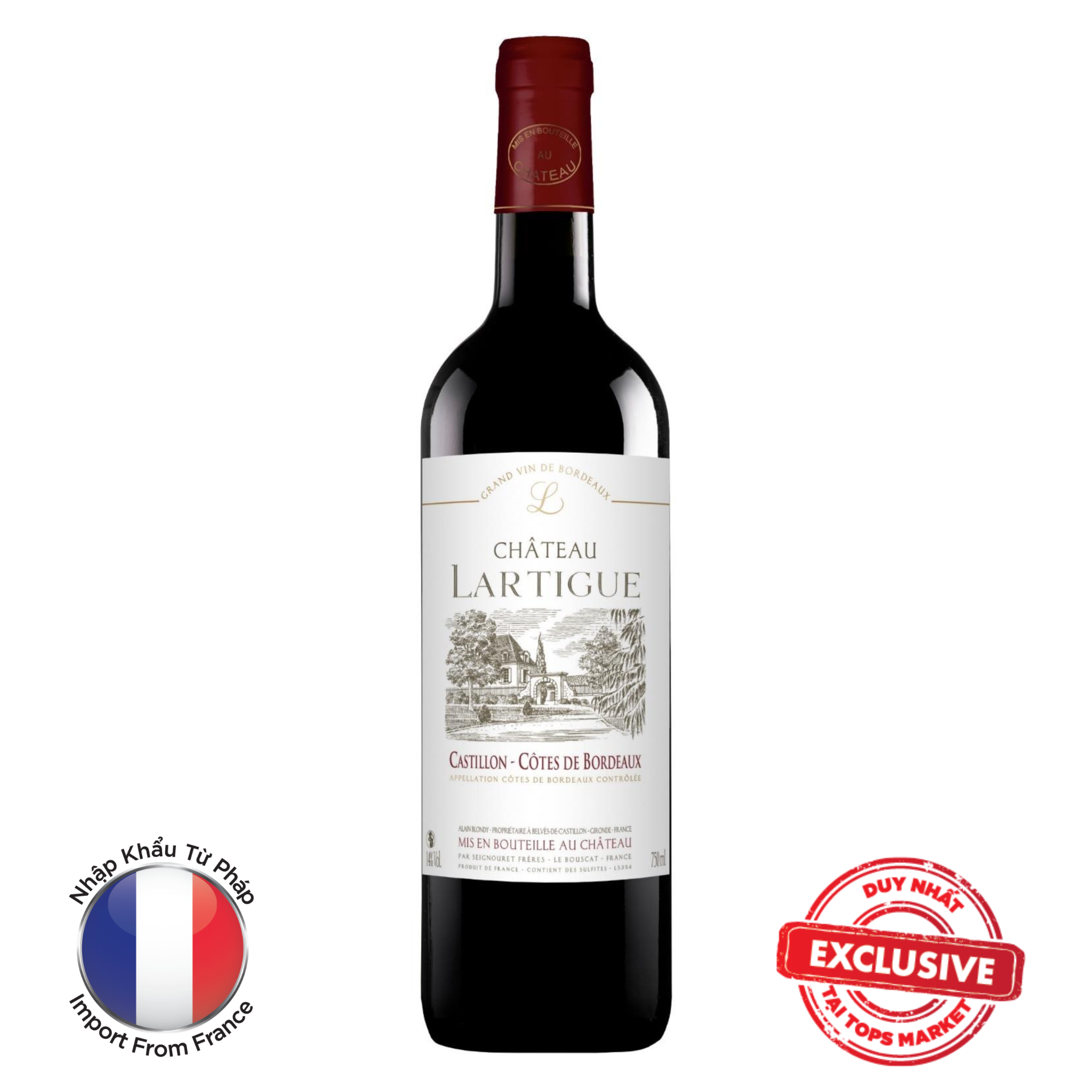  Vang Đỏ Château Lartigue 75cl 