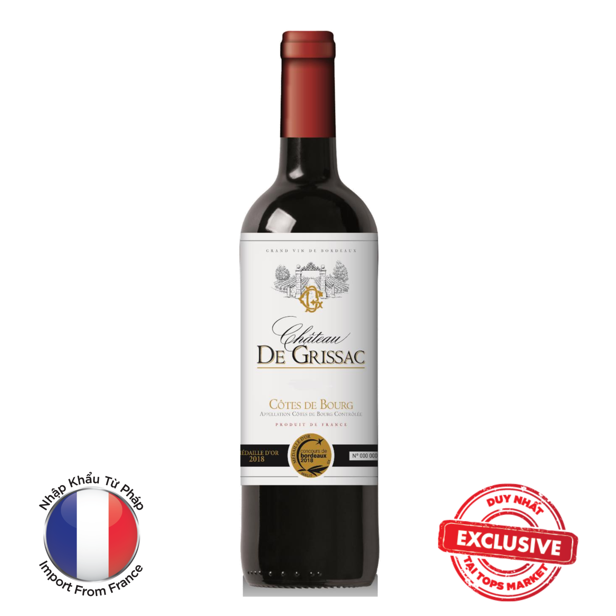  Vang Đỏ Château De Grissac 75cl 