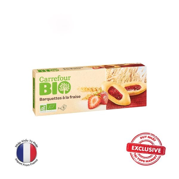  CARREFOUR BÁNH QUY DÂU HỮU CƠ BIO 120G 