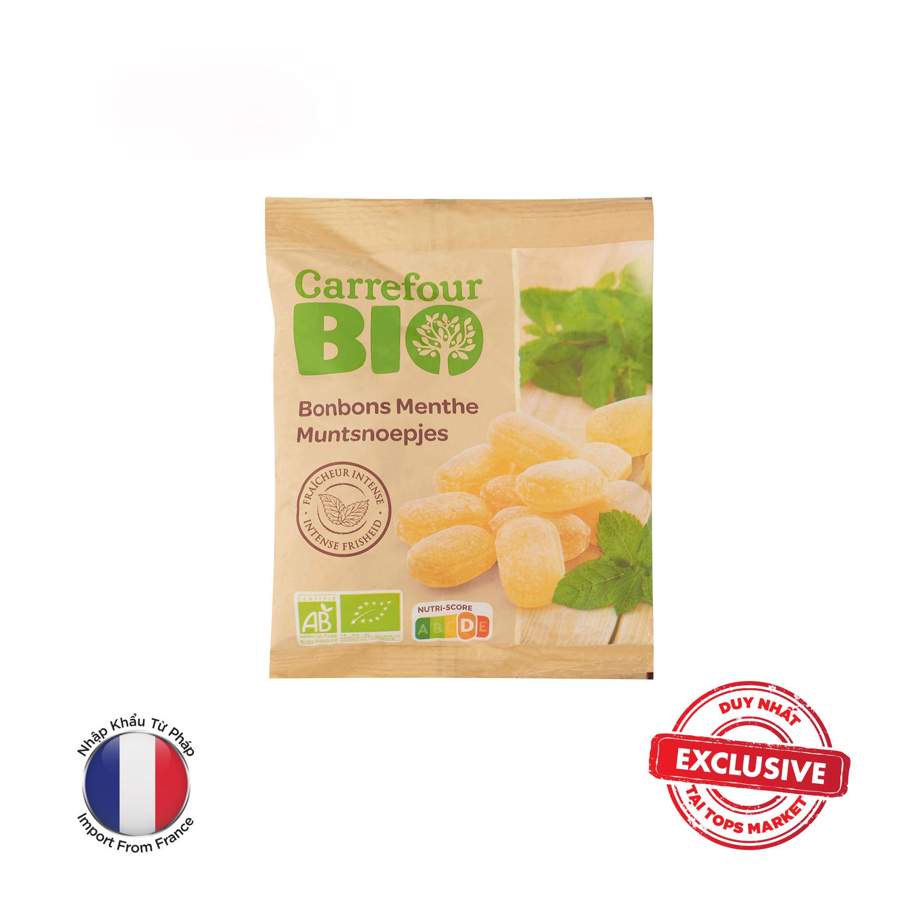  CARREFOUR KẸO BẠC HÀ HỮU CƠ BIO 100G 