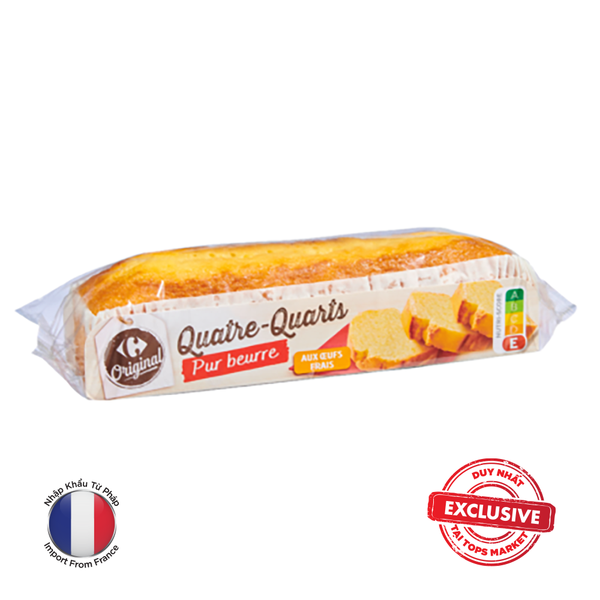  CARREFOUR BÁNH BÔNG LAN BƠ QUATRE-QUARTS 500G 