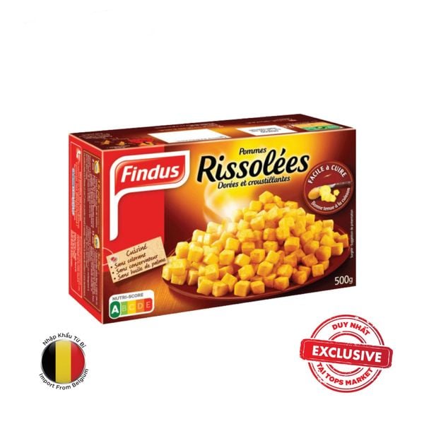  KHOAI TÂY CHIÊN CẮT HẠT LỰU FINDUS RISSOLEES 500G 
