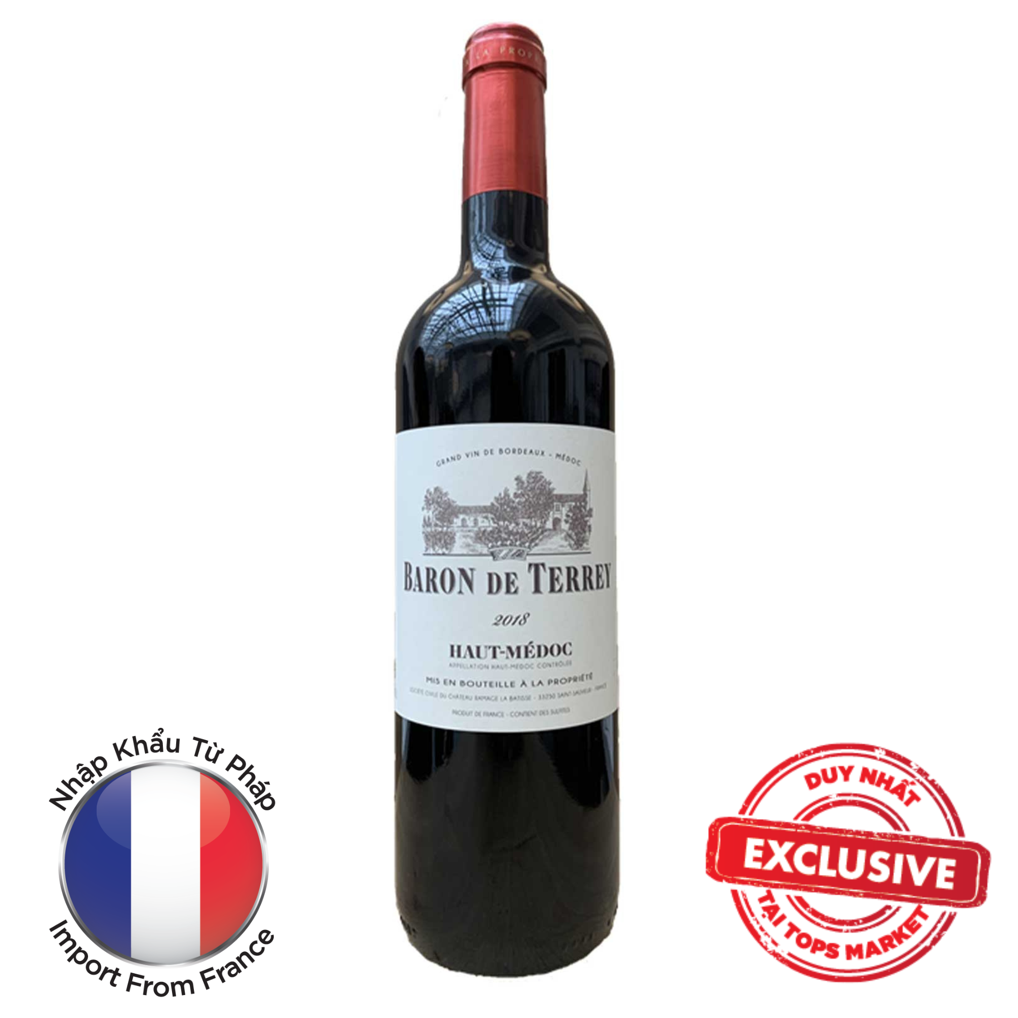 Vang Đỏ Baron de Terrey HAUT MEDOC – Topsmarket