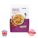  NGŨ CỐC MUESLI TRÁI CÂY VÀ HẠT- ESSENTIAL WAITROSE 