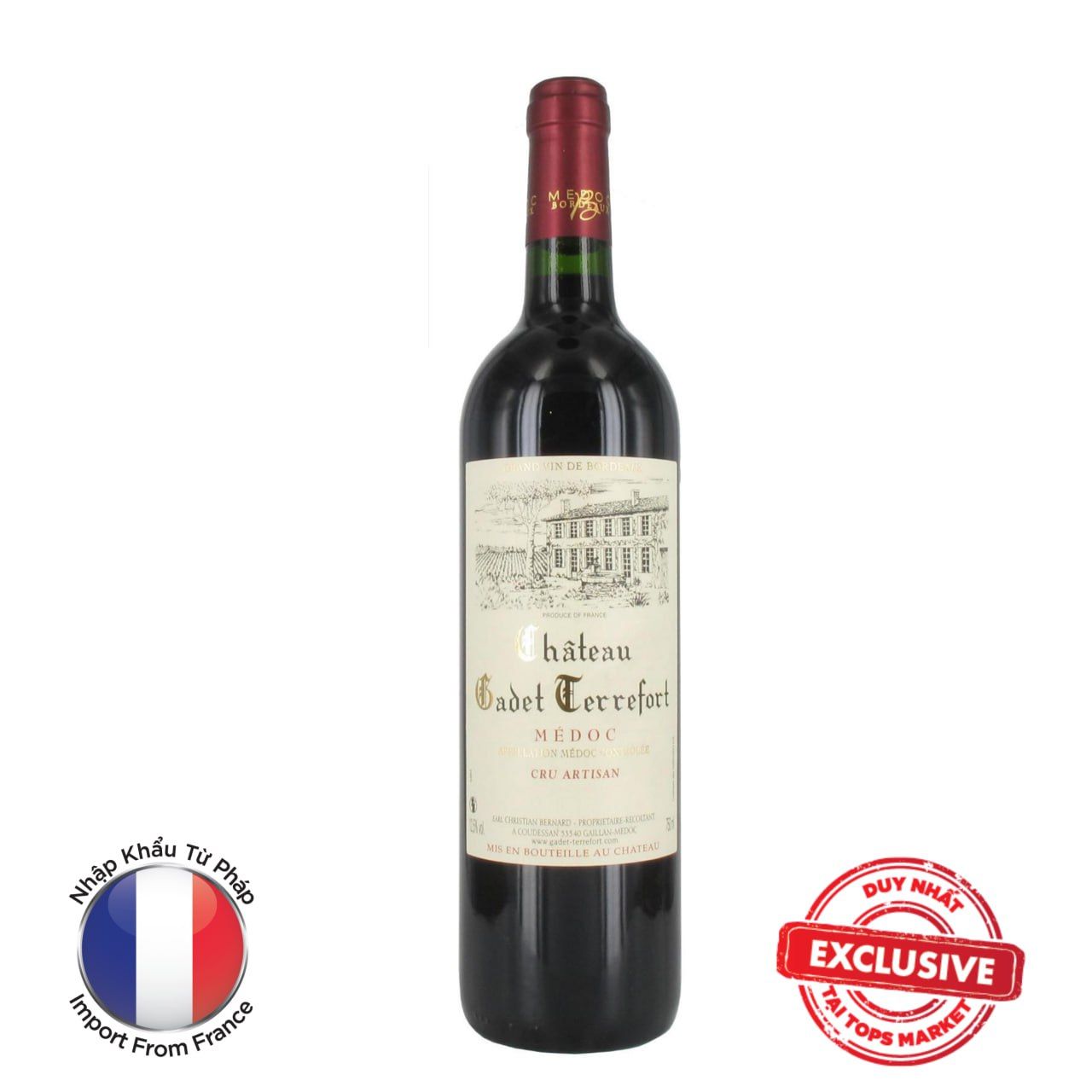  Vang Đỏ Château Gadet-Terrefort 75cl 