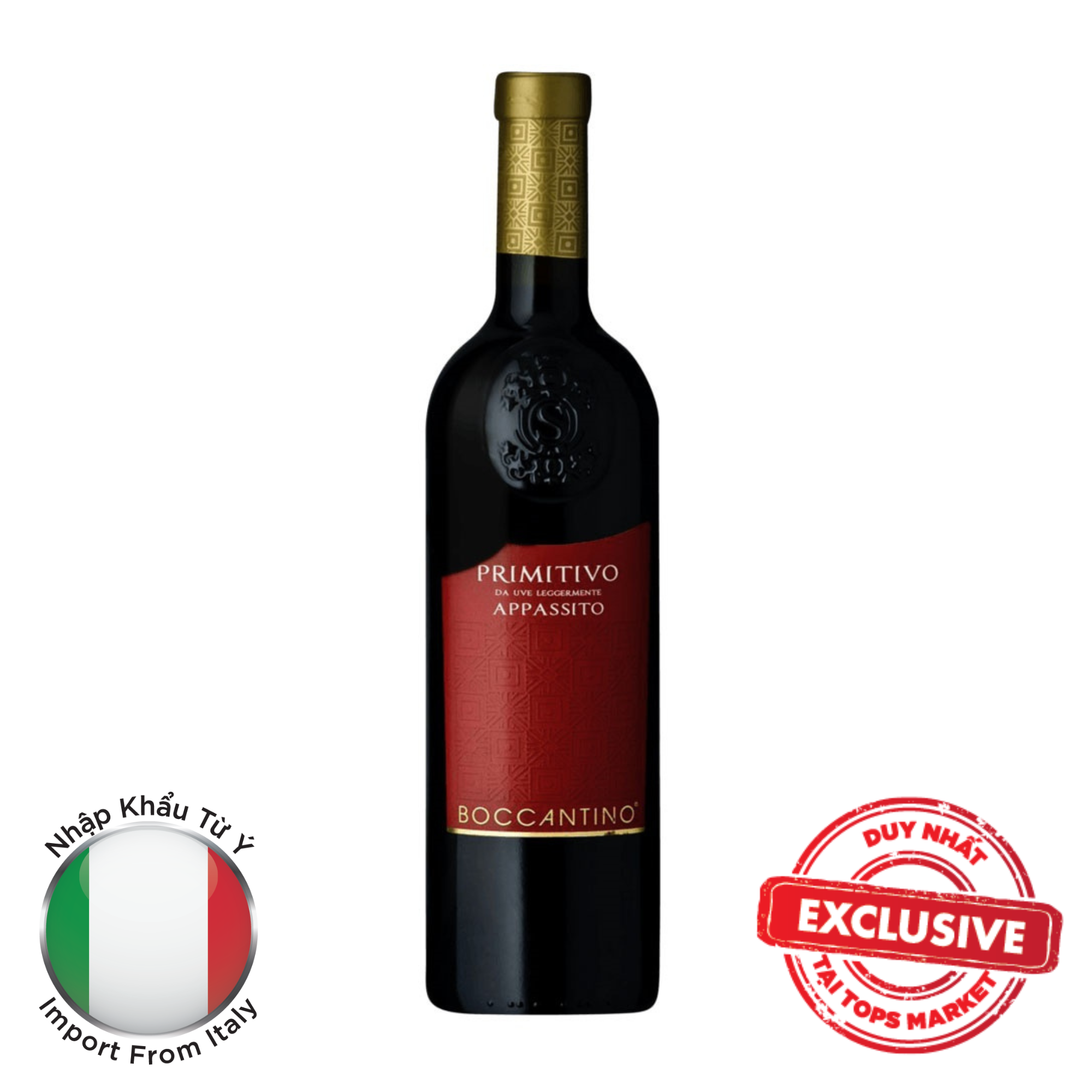  Vang Đỏ Boccantino Primitivo del Salen 