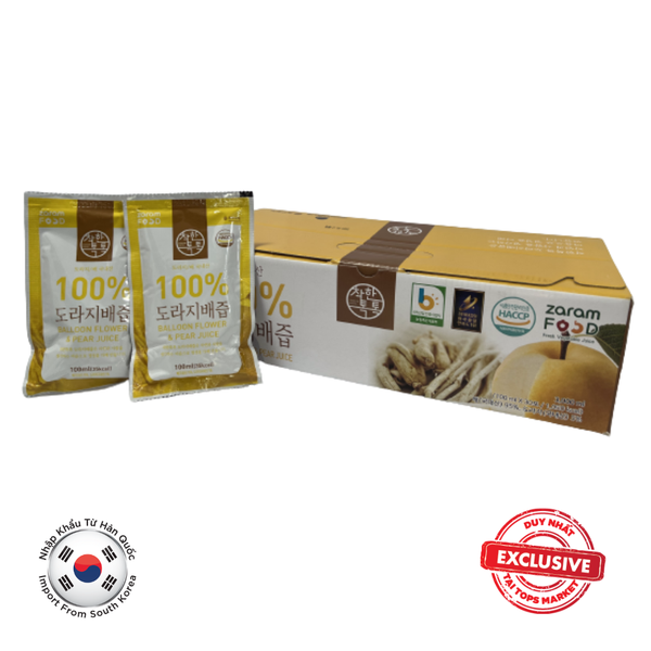  Nước Ép Lê Và Hoa Cát Cánh 30X100ML 