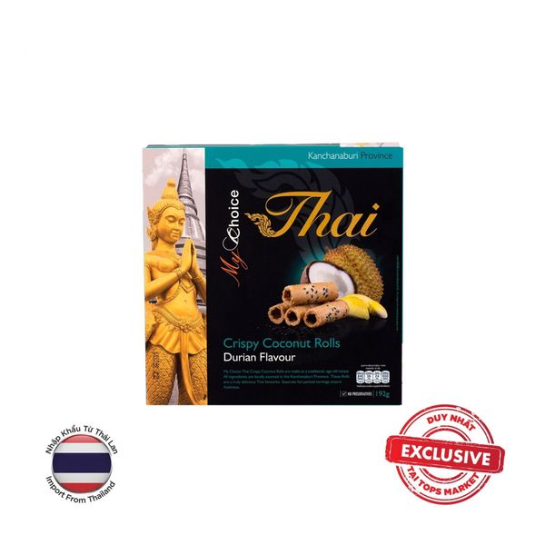  MYCHOICE BÁNH QUE DỪA CUỘN VỊ SẦU RIÊNG 192G 