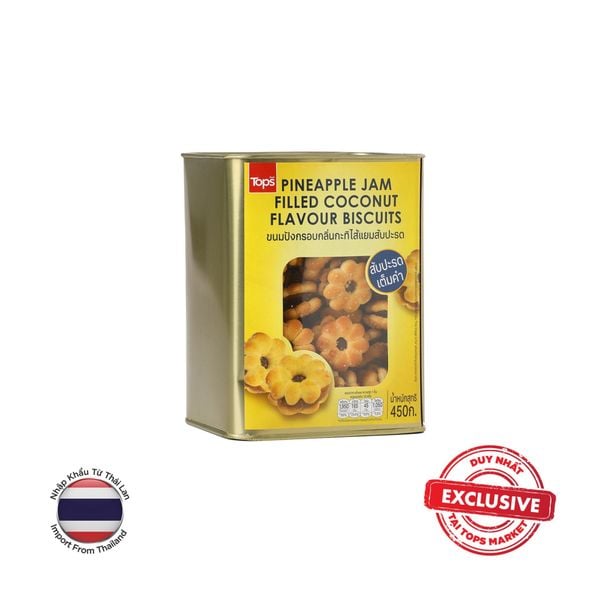  TOPS BRAND BÁNH QUY NHÂN DỨA HƯƠNG DỪA 450G 