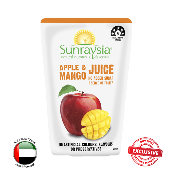  S ESC NUOC TRAI CAY VI TAO VA XOAI - SUNRAYSIA 200 ml 
