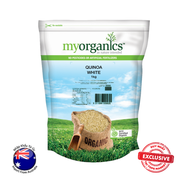  HẠT DIÊM MẠCH TRẮNG - MY ORGANICS 1000 g 