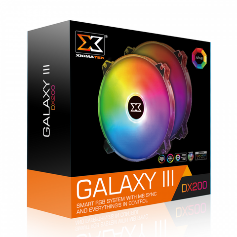  Fan hệ thống XIGMATEK GALAXY III DX200 ARGB (EN46089) 